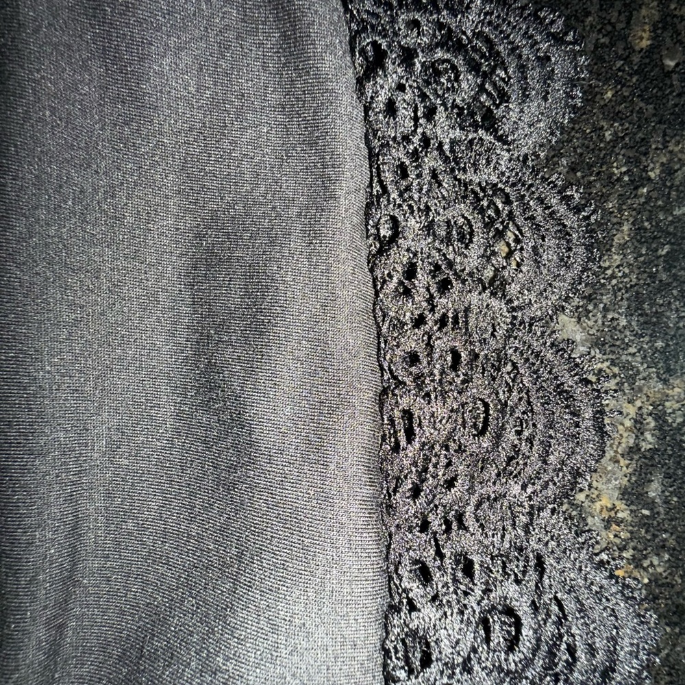 Bloomchic Solid Black Pocket Lace Split Maxi Dres… - image 7